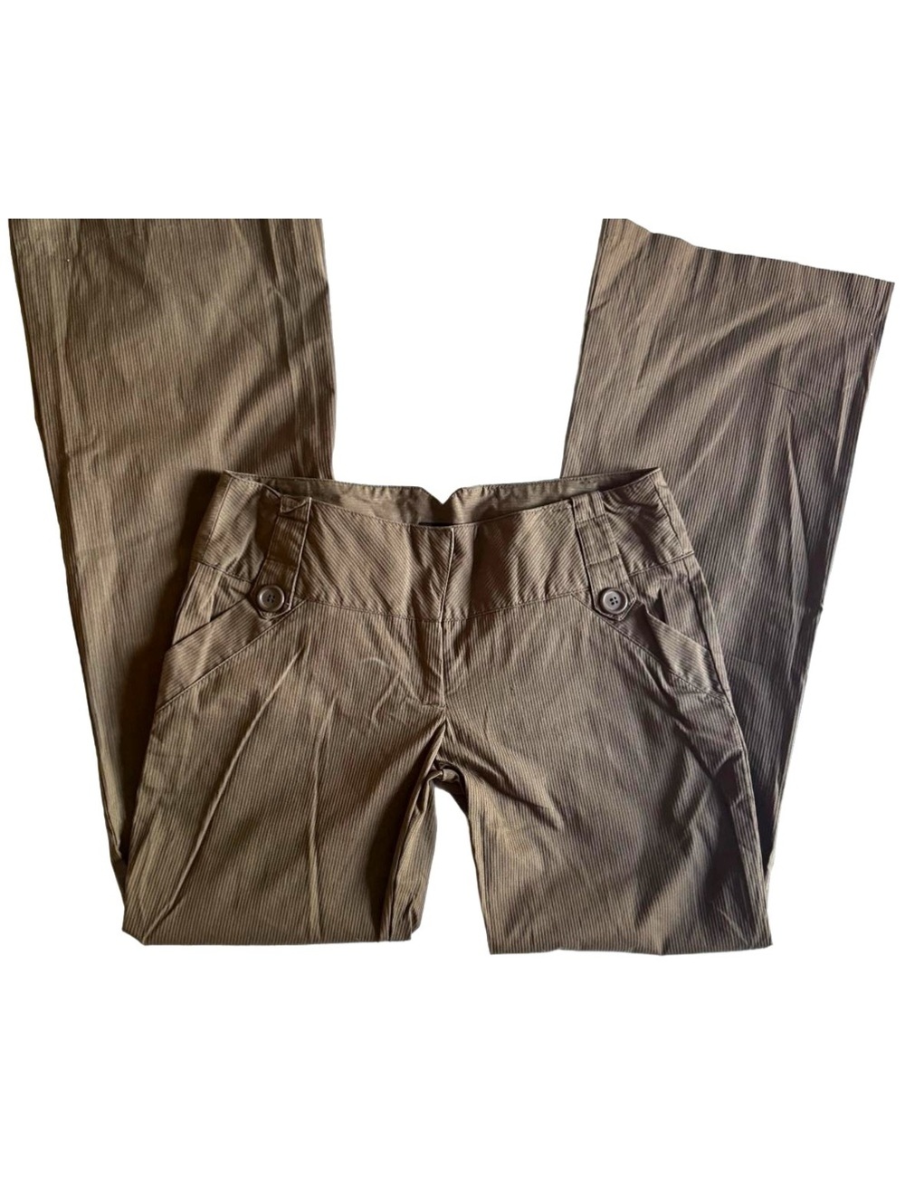 Vintage Y2K Joe Benbasset Lowrise Brown Bootcut Pants with Buttoned Pockets